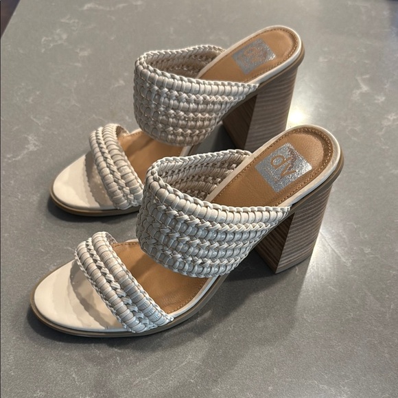 DV by Dolce Vita Woven Stacked Heels - Picture 1 of 7